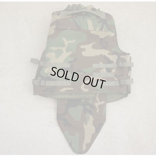 画像2: 米軍OTVインターセプターボディアーマーカバー ウッドランド迷彩ソフトアーマー入りLargeネックアーマー・グローインアーマー付き