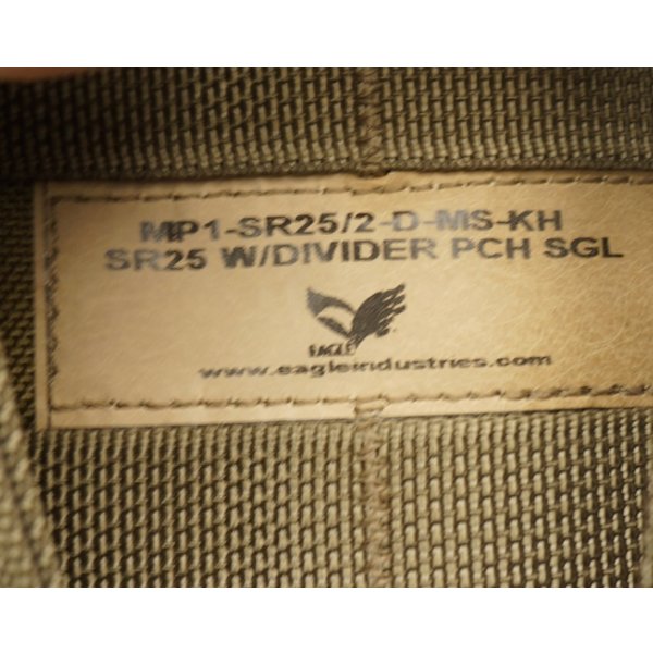 画像3: 米軍放出イーグルSR-25マガジンポーチ カーキ新品