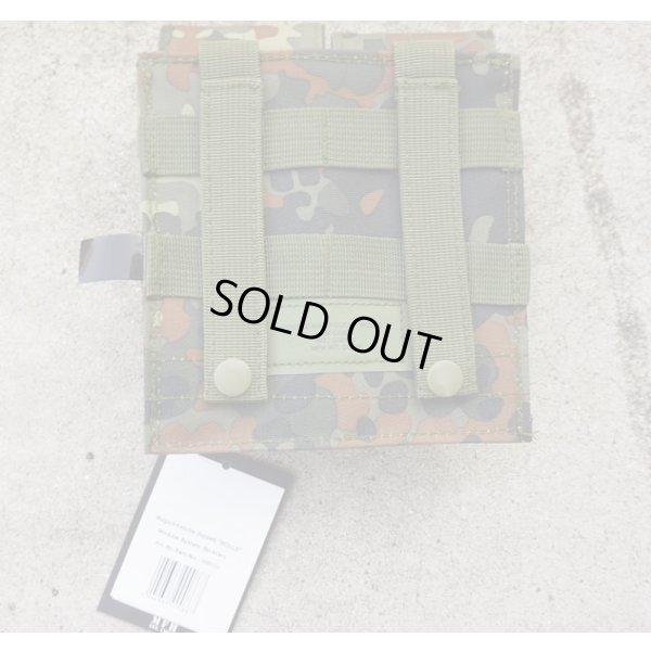 画像2: MFH製ダブルマガジンポーチ ドイツ連邦軍フレクター迷彩(フレック迷彩)新品