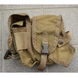 米軍放出パラクレイト ハンドグレネード+スモークグレネード+M4マガジンポーチCB(コヨーテブラウン)