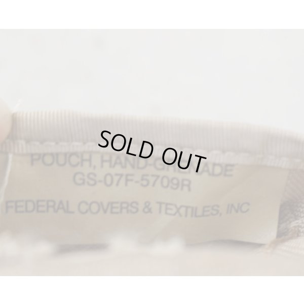 画像3: 米軍放出FEDERAL COVERS & TEXTILES製ハンドグレネードポーチ3Cデザート迷彩 新品