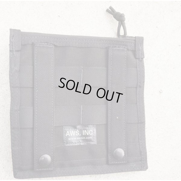 画像2: AWS製フラッシュライトポーチ付きアドミンポーチ黒 新品