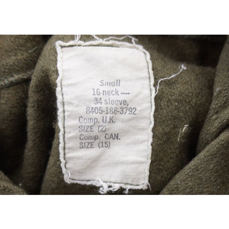 画像4: 米軍M1951ウールシャツ米陸軍第8歩兵師団パッチ付きSMALL