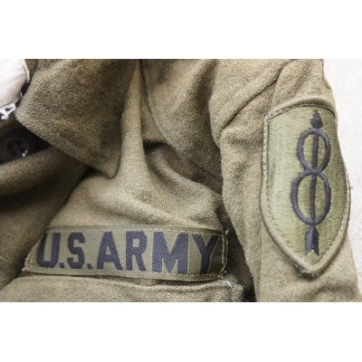 画像3: 米軍M1951ウールシャツ米陸軍第8歩兵師団パッチ付きSMALL