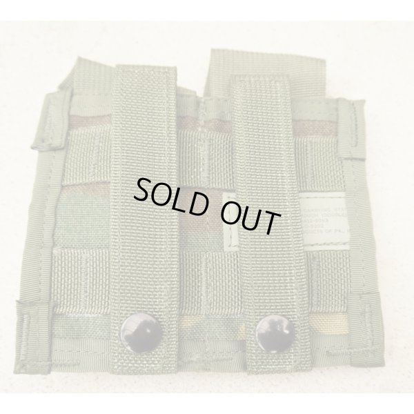画像2: 米軍 米海兵隊MCLCS(MOLLE)ダブル40mmグレネードポーチ ウッドランド迷彩 新品