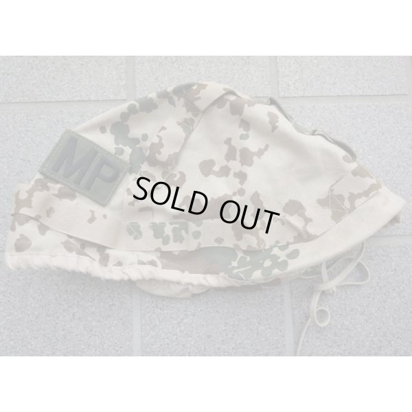 画像1: ドイツ連邦軍(ドイツ軍)ヴィステン(デザートフレクター)迷彩ヘルメットカバーMPパッチ付き