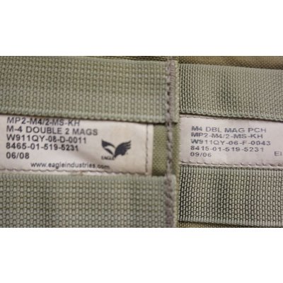 画像3: 米軍イーグルSFLCSダブルマガジンポーチ カーキ新品