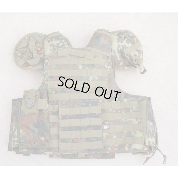 画像3: MFH製イーグルMAR CIRAS型ベスト ドイツ連邦軍フレクター迷彩(フレック迷彩)ポーチ7個パッチ2枚付き新品