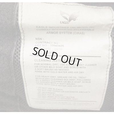 画像6: ベルギー警察特殊部隊用?イーグルLAND (MC) CIRASボディアーマーSMALL黒 新品