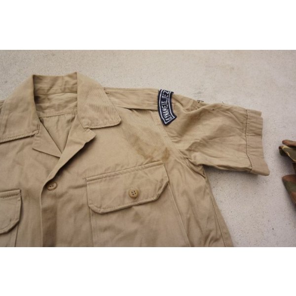 画像6: ギリシャ軍 海軍海兵隊 夏季制服カーキ色シャツ徽章付きサイズ2