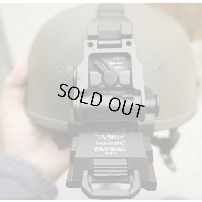 画像3: 米軍放出アーマー ソース製MICH-2001型ヘルメットLARGEウィルコックスL2G04マウント付き