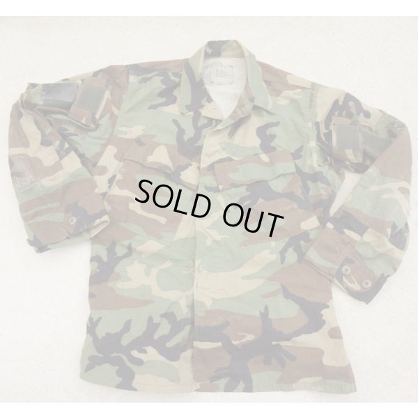 画像1: 米軍放出カスタム ウッドランド迷彩BDUジャケットSMALL-SHORT