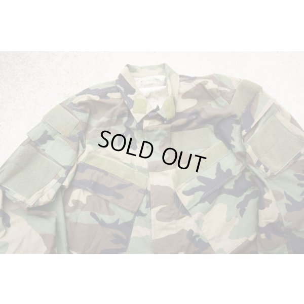 画像2: 米海軍特殊部隊放出カスタム ウッドランド迷彩BDUジャケットMEDIUM-REGULAR