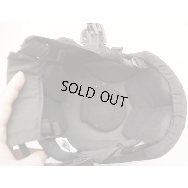 画像4: 英警察放出グローバルアーマー製MICH-2001型ヘルメット黒X-Largeヘルメットカバー・ヘルメットバンド付き