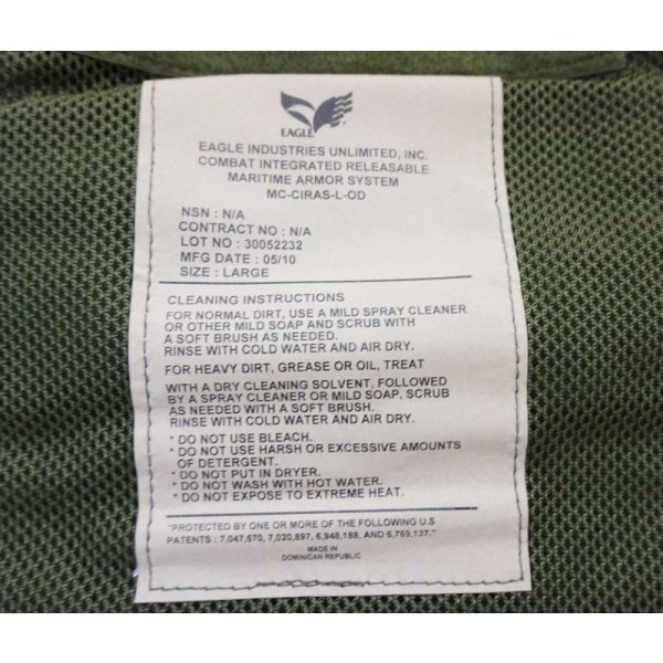 画像4: イーグルLAND (MC)CIRASボディアーマーOD新品