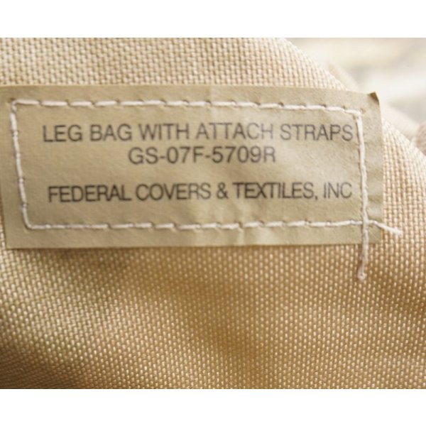 画像3: 米軍放出FEDERAL COVERS & TEXTILES製RACKベスト用レッグポーチ3Cデザート迷彩 新品