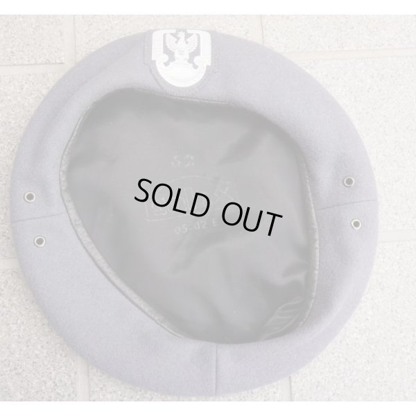 画像1: ポーランド空軍グレーベレー サイズ62新品