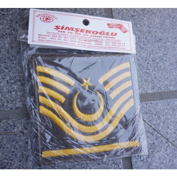 画像1: トルコ軍・トルコ国家憲兵隊 曹長階級章2枚セット新品