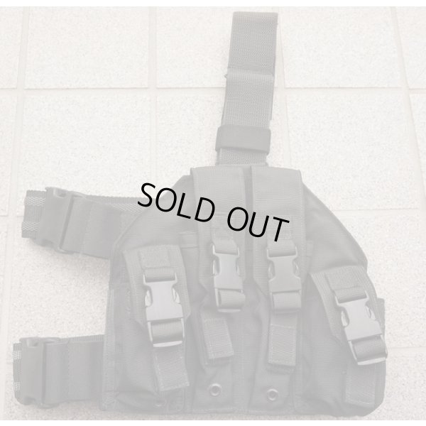画像1: イーグル フラッシュバン+MP5レッグマガジンポーチ黒 新品