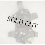AWS製ユニバーサルレッグポーチ ウッドランド迷彩 黒ファスロット品 新品