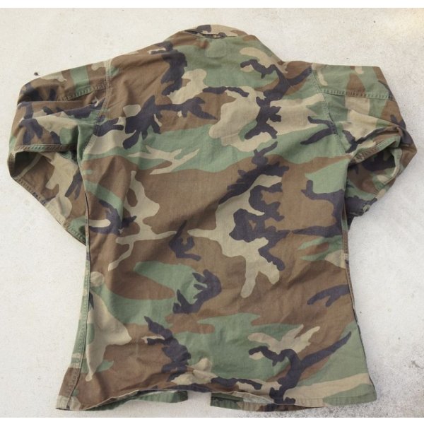 画像2: 米軍 米海兵隊ウッドランドBDUジャケット海兵隊スタンプ入り
