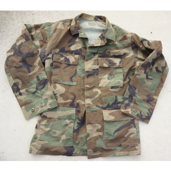 画像1: 米軍 米海兵隊ウッドランドBDUジャケット海兵隊スタンプ入り