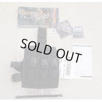 米法執行機関放出ブラックホークOMEGAレッグ9mm SMGマガジンポーチ黒 新品