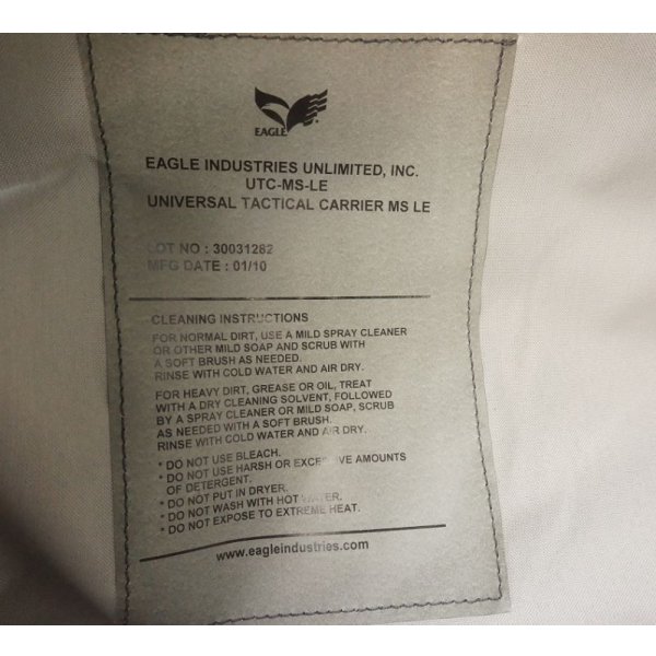 画像3: イーグルUTCボディアーマー黒 新品