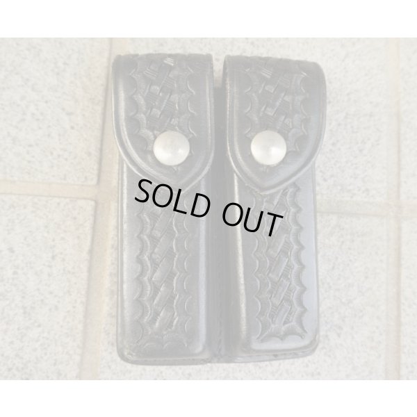 画像1: 米法執行機関放出サファリランド77デューティダブルピストルマガジンポーチ S&W M59・ブローニングHP用