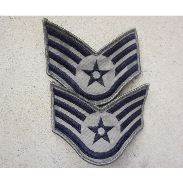 画像2: 米軍 米空軍ABU用兵・下士官用階級章2枚セット