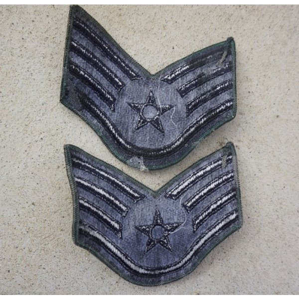 画像3: 米軍 米空軍ABU用兵・下士官用階級章2枚セット