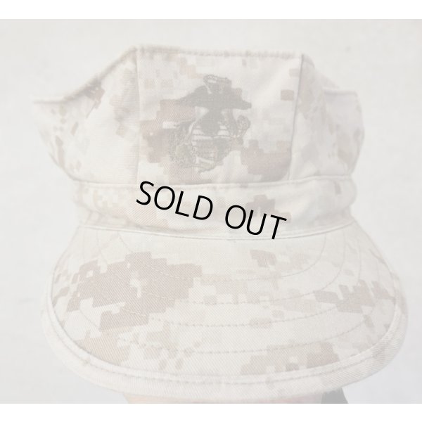 画像1: 米軍 米海兵隊デザートMARPAT迷彩キャップMedium