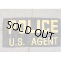 詳細不明U.S. POLICEパッチ黒+黄 新品