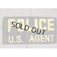 詳細不明U.S. POLICEパッチ黒+黄 新品