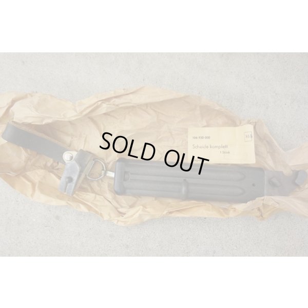 画像1: NVA（東ドイツ軍）AKM・AK-74用6kh4型スキャバード（銃剣シース）新品