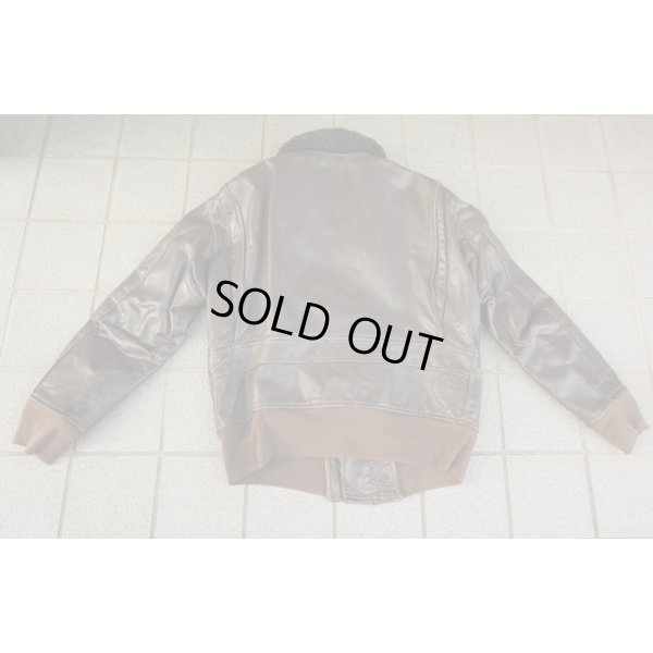 画像2: 米軍 米海軍G-1フライトジャケットVF-103・F-14トムキャット徽章付き