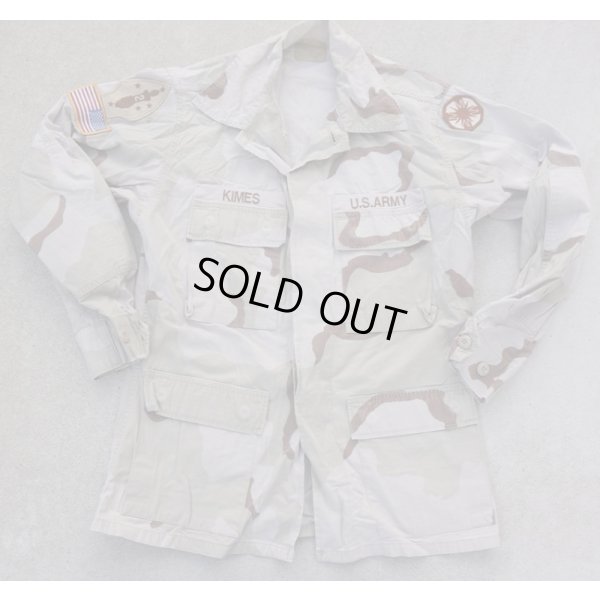 画像1: 米軍DCU（3Cデザート迷彩BDU）ジャケットSMALL-REGULAR第13支援司令部・第2海兵師団パッチ付き