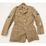 第二次世界大戦 米軍 制服ジャケット第6軍4等技術兵パッチ付き
