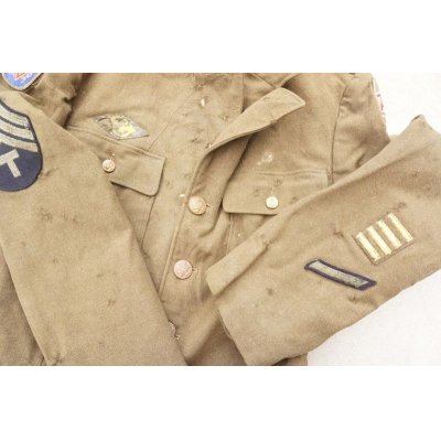 画像4: 第二次世界大戦 米軍 制服ジャケット第6軍4等技術兵パッチ付き
