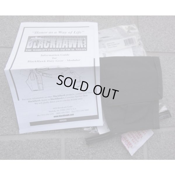 画像1: 米法執行機関放出ブラックホーク デューティハンドカフポーチ黒 新品