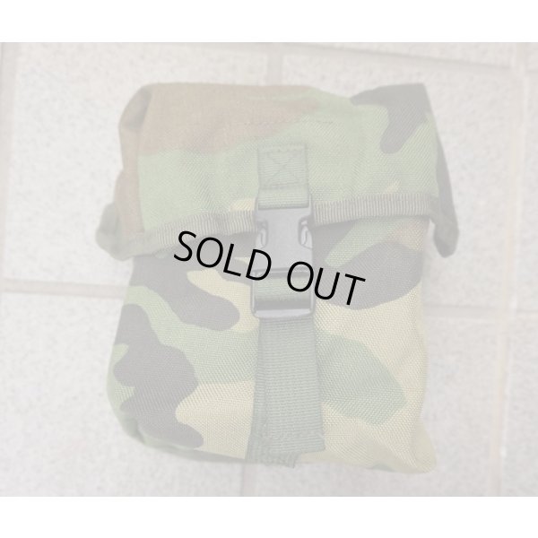 画像1: オランダ軍 海兵隊ウッドランド迷彩 中型ユーティリティポーチ