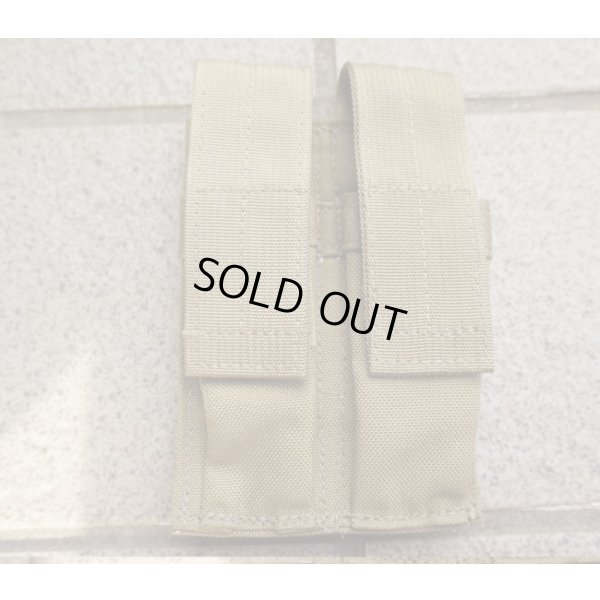 画像1: イーグル ベルトループ式ダブルピストルマガジンポーチ カーキ新品