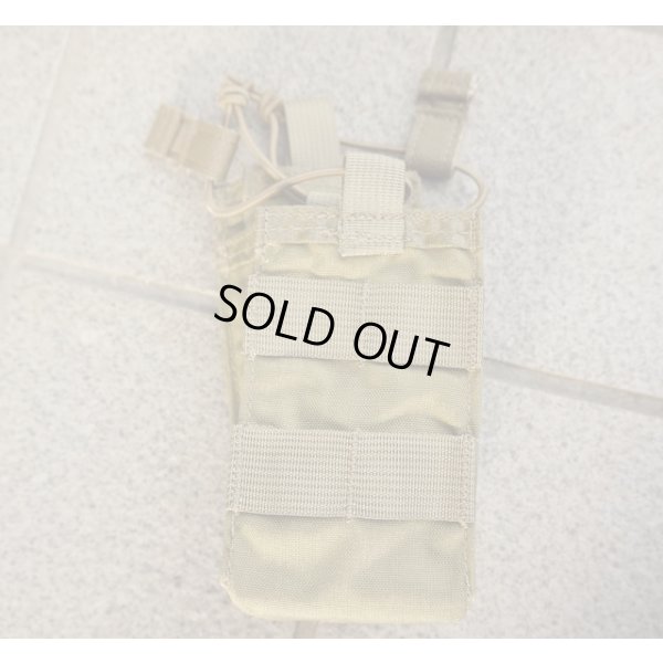 画像1: イーグル オープントップダブルマガジンポーチ カーキ(500Dナイロン製)新品