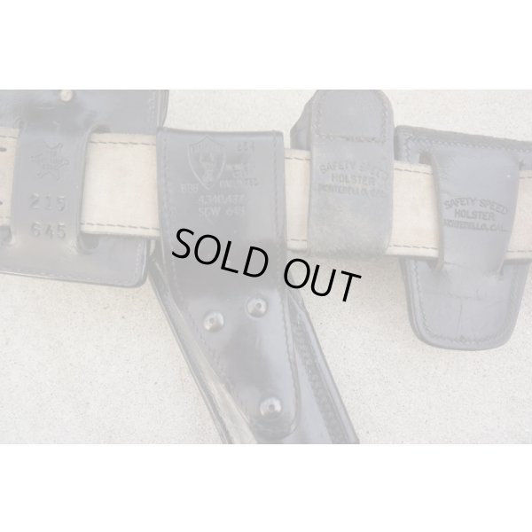 画像5: ハイウェイパトロール放出ポリスベルトセット(サファリランド製S&W M645ホルスター、チェンバース製デューティベルトなどがセット)