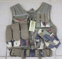 MIL-TEC USMCベスト(V1型タクティカルベスト)フランス軍CCE迷彩ホルスター・ベルト付き新品