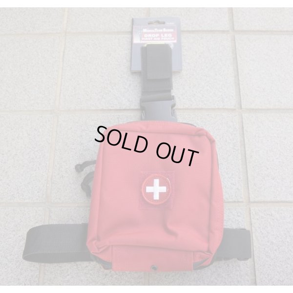 画像1: ヴードゥ製メディカルポーチ（レッグポーチとしてもMOLLEポーチとしても使用可）赤 新品