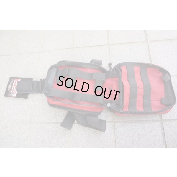 画像3: ヴードゥ製メディカルポーチ（レッグポーチとしてもMOLLEポーチとしても使用可）赤 新品