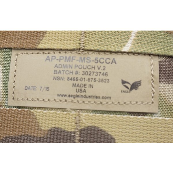 画像3: 米軍イーグルSOFLCSアドミンポーチ マルチカム迷彩 新品