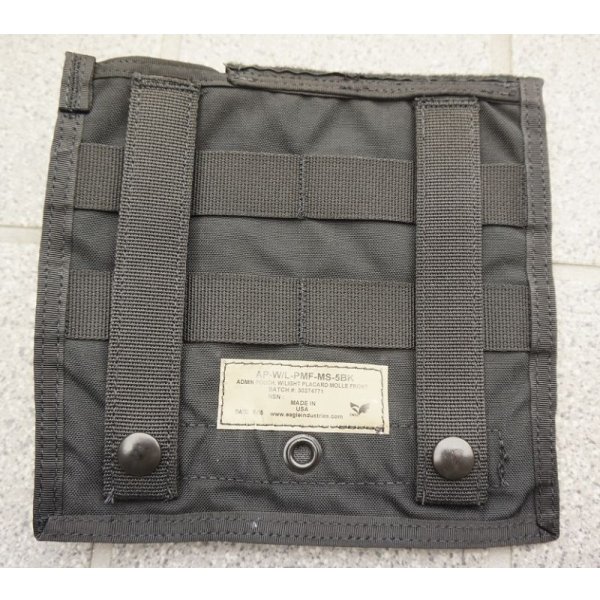 画像2: イーグル フラッシュライトポーチ付きアドミンポーチ黒(500Dナイロン製)新品