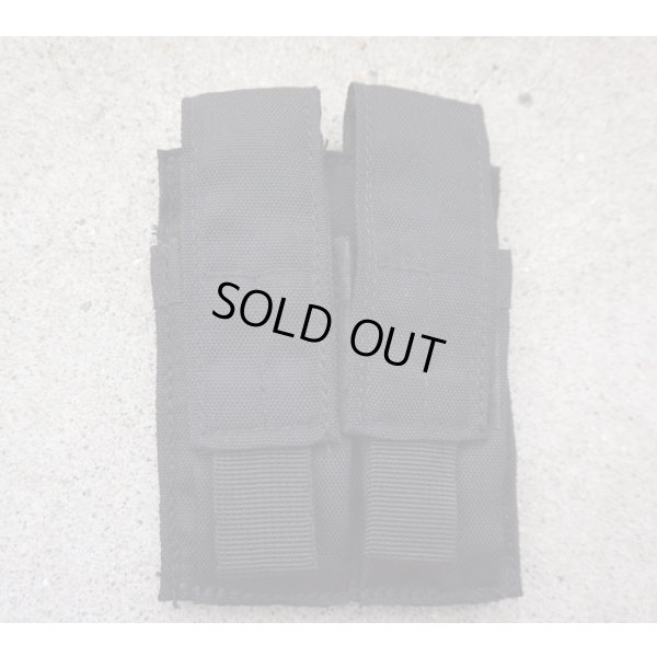 画像1: LBT-9012Bダブルピストルマガジンポーチ黒 新品